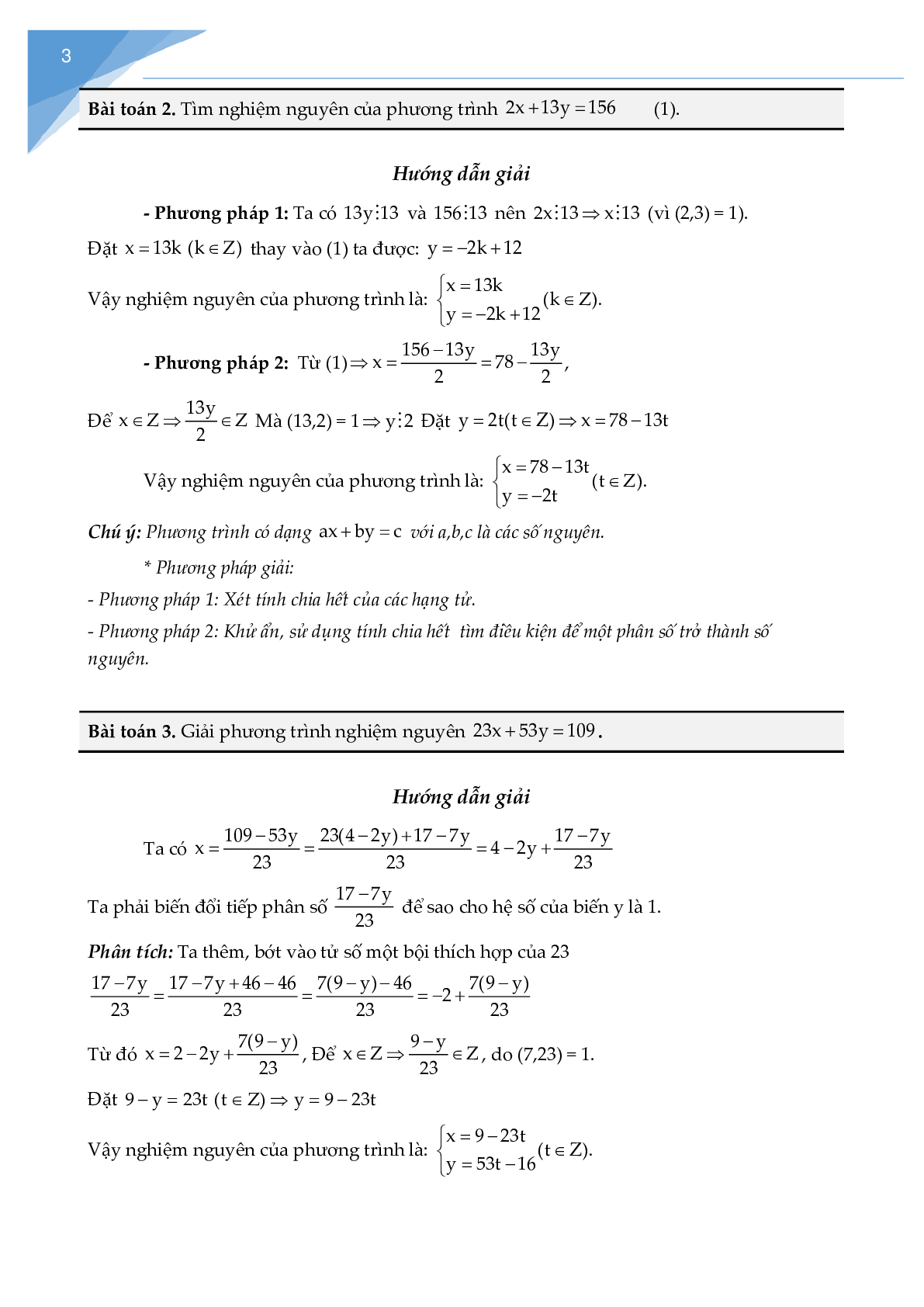 Chuyên đề phương trình nghiệm nguyên (trang 2)