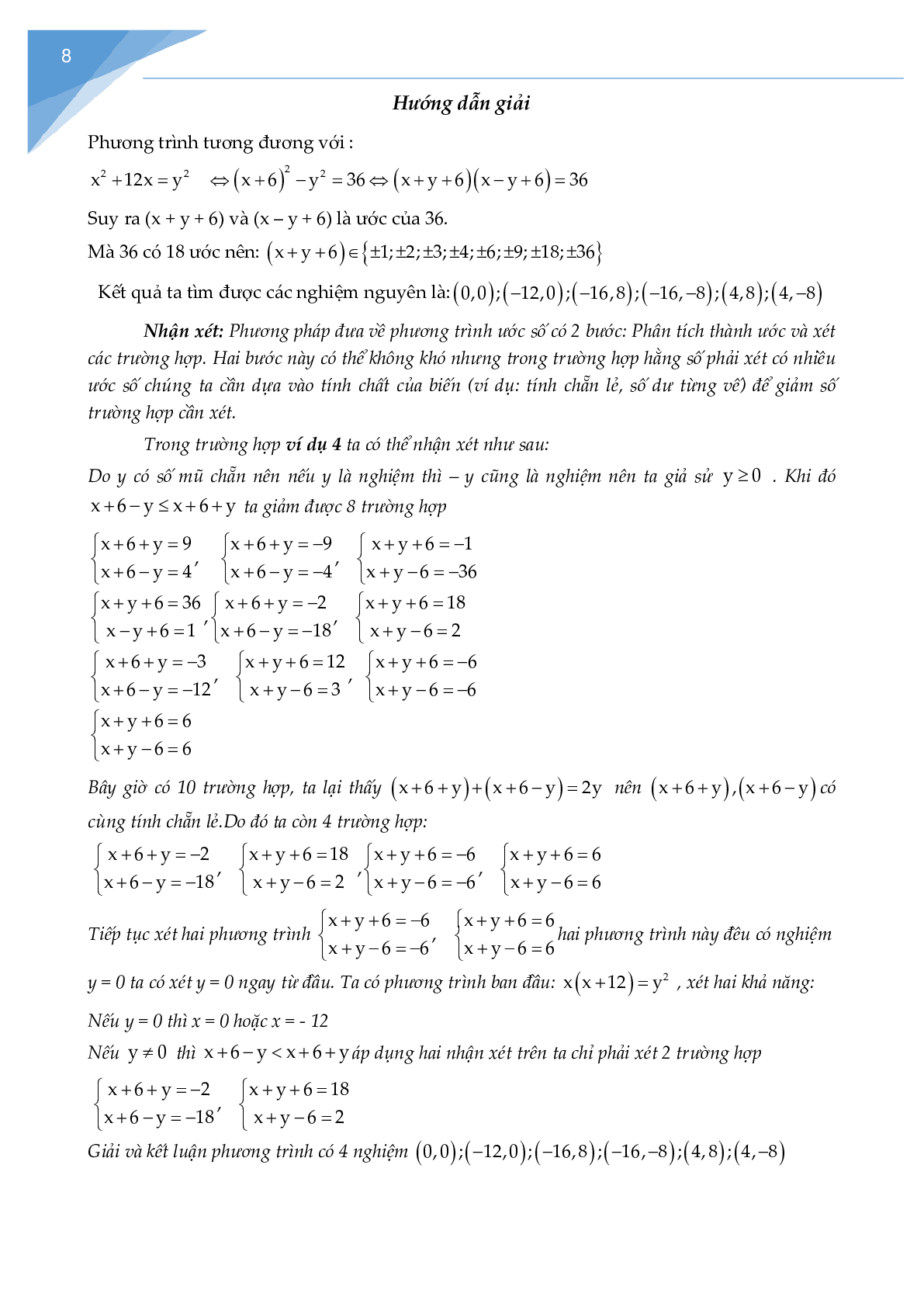 Chuyên đề phương trình nghiệm nguyên (trang 7)