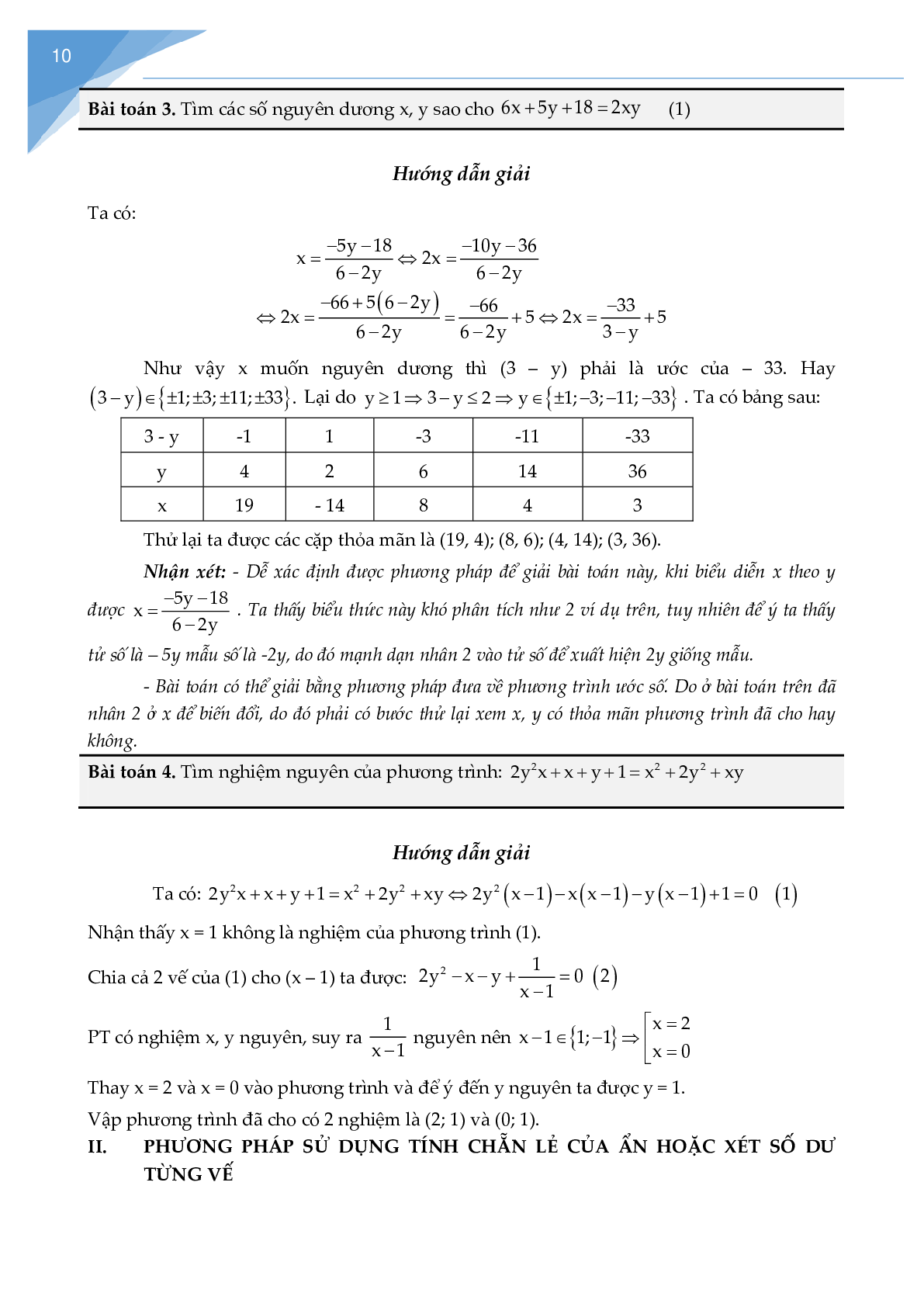 Chuyên đề phương trình nghiệm nguyên (trang 9)