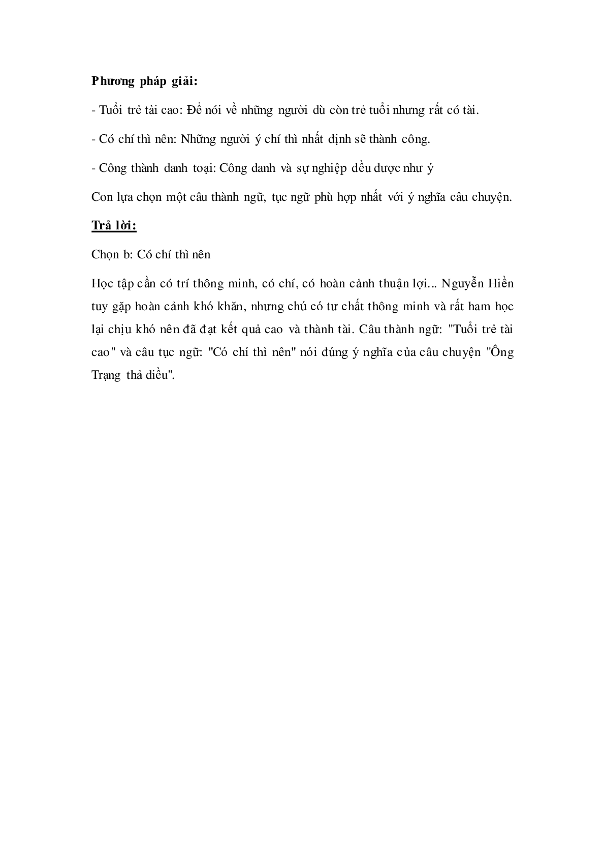 Soạn Tiếng Việt lớp 4: Tập đọc: Ông Trạng thả diều mới nhất (trang 3)