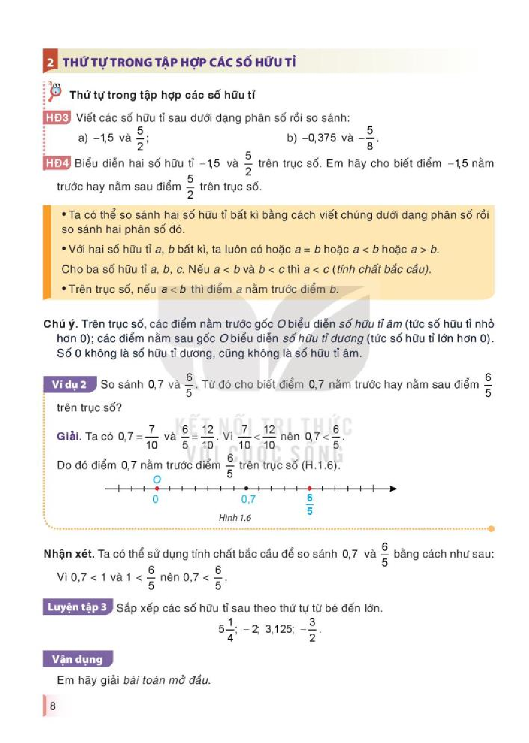 Toán lớp 7 tập 1 Kết nối tri thức pdf (trang 9)