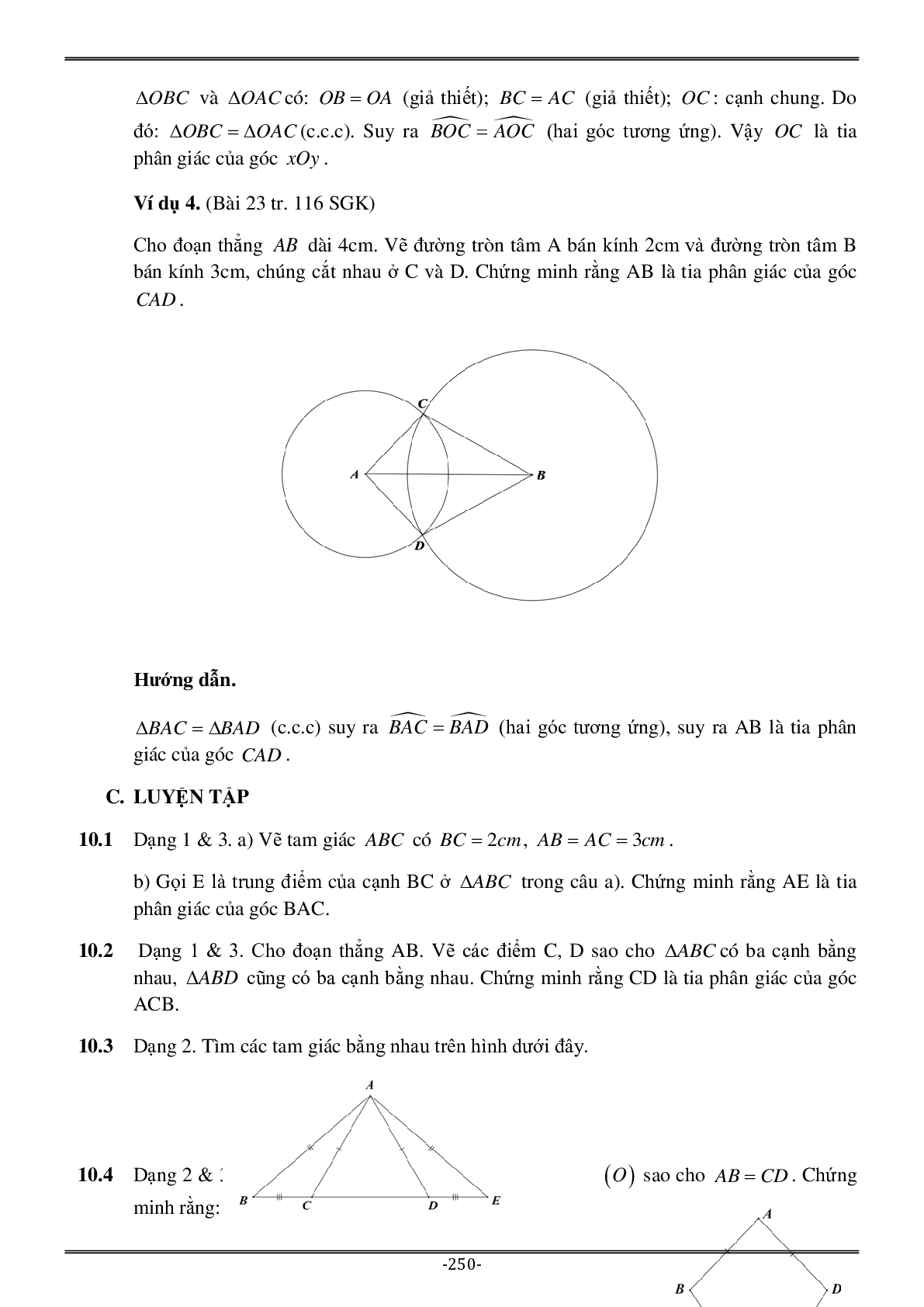 Các dạng Bài tập về chuyên đề Tam giác có đáp án (trang 10)