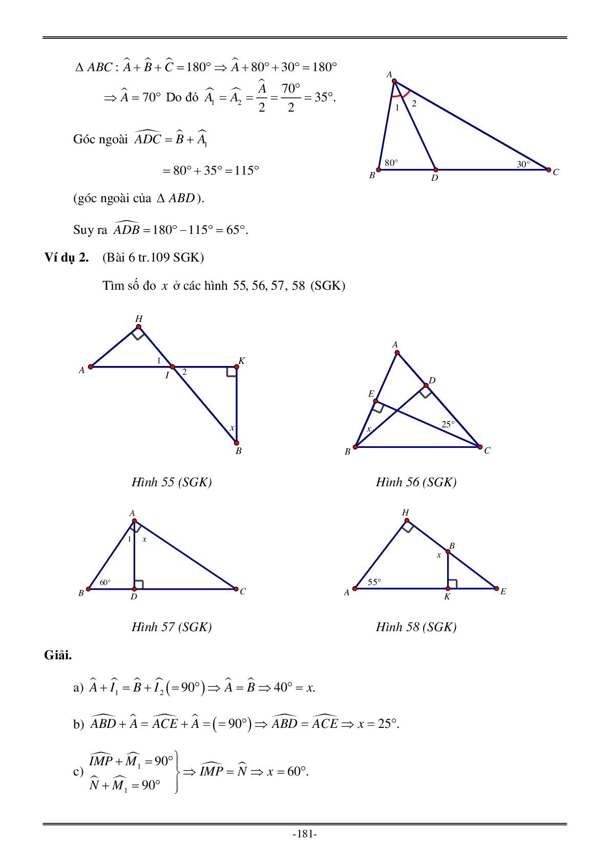 Các dạng Bài tập về chuyên đề Tam giác có đáp án (trang 2)