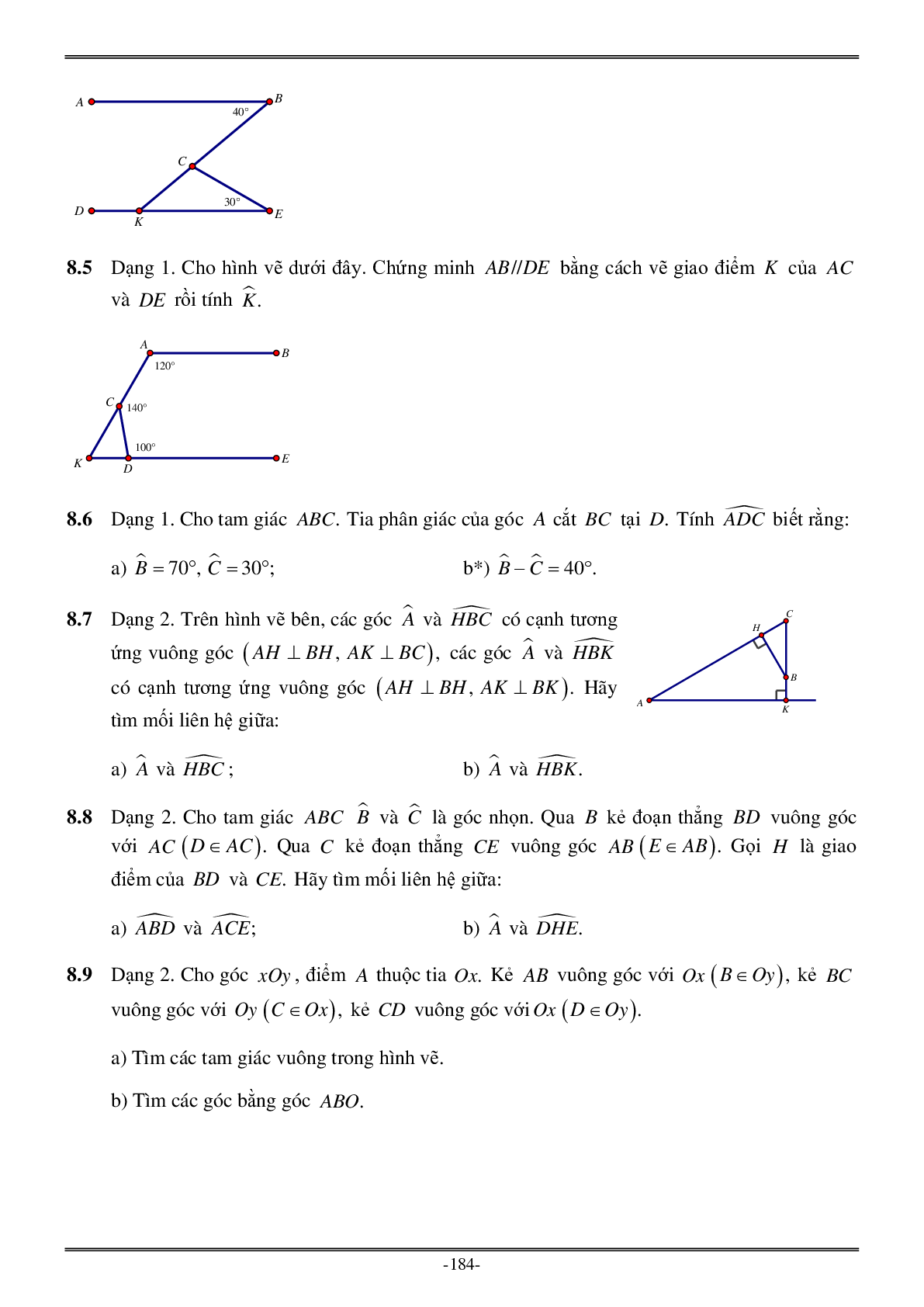 Các dạng Bài tập về chuyên đề Tam giác có đáp án (trang 5)