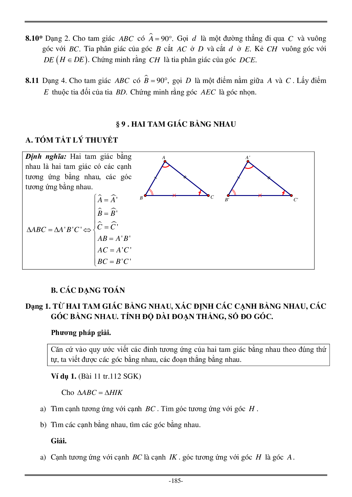 Các dạng Bài tập về chuyên đề Tam giác có đáp án (trang 6)