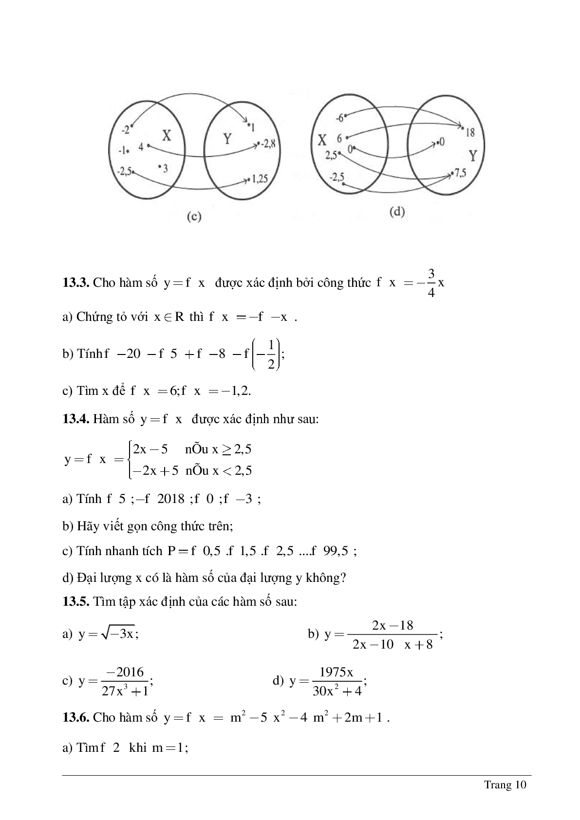 Phương pháp giải bài tập về Hàm số - Đồ thị hàm số chọn lọc (trang 10)