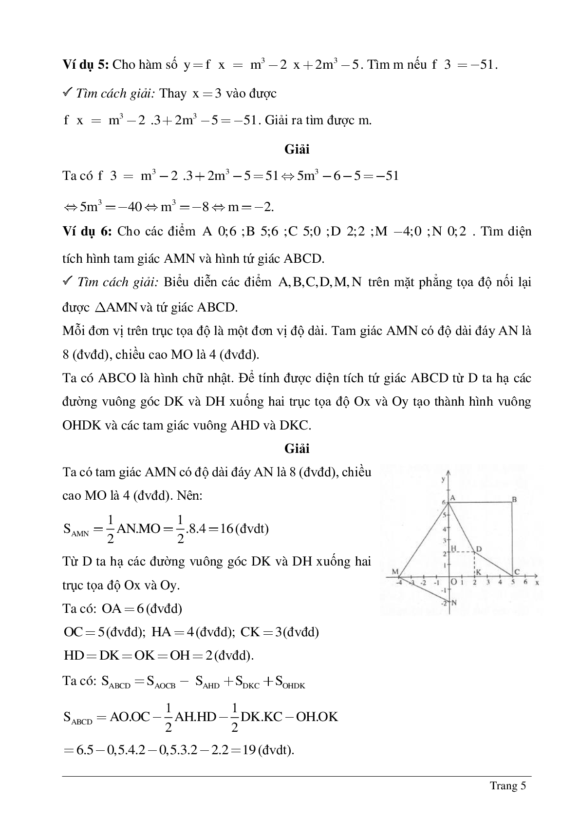 Phương pháp giải bài tập về Hàm số - Đồ thị hàm số chọn lọc (trang 5)