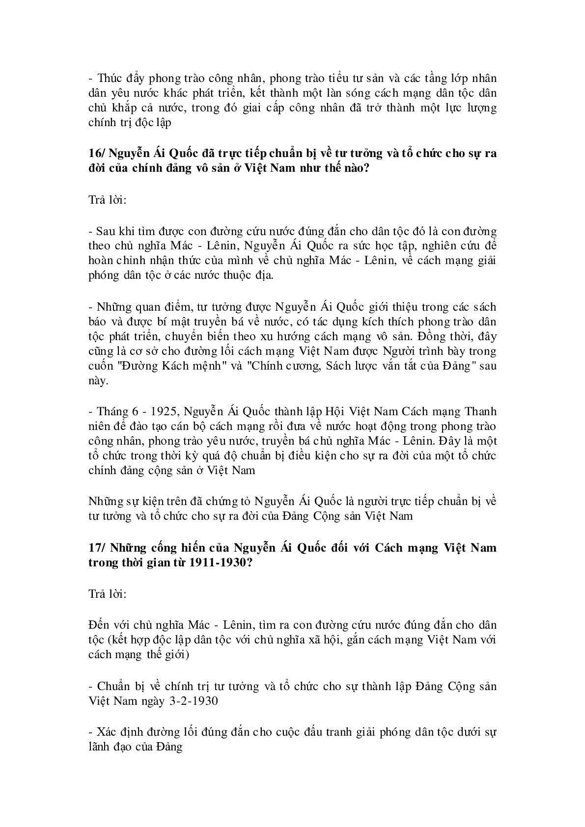 Lý thuyết Lịch sử 9: Bài 16: Hoạt động của Nguyễn Ái Quốc ở nước ngoài trong những năm 1919-1925 mới nhất (trang 9)