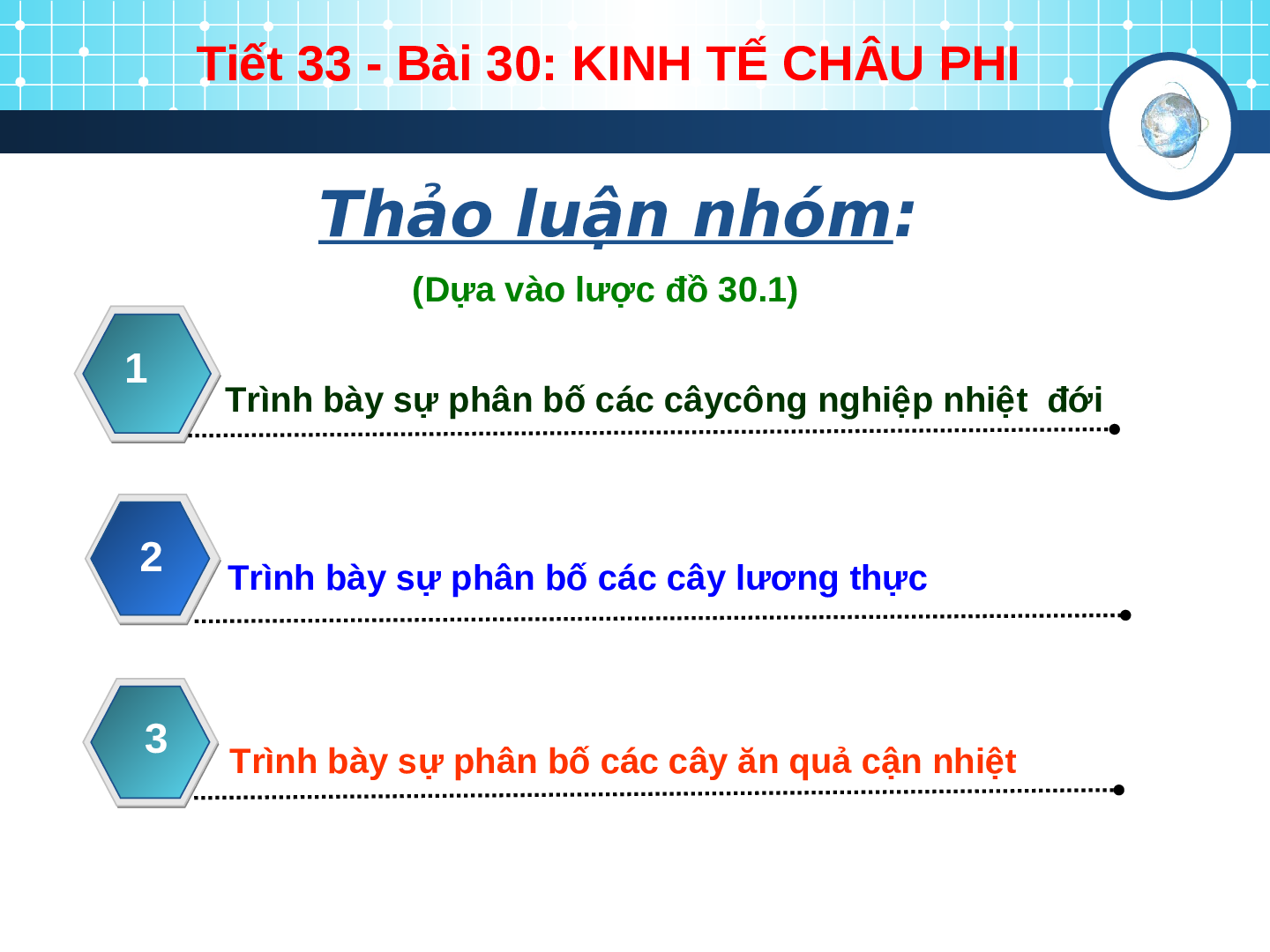 Giáo án Địa lí 7 Bài 30: Kinh tế Châu Phi (trang 5)