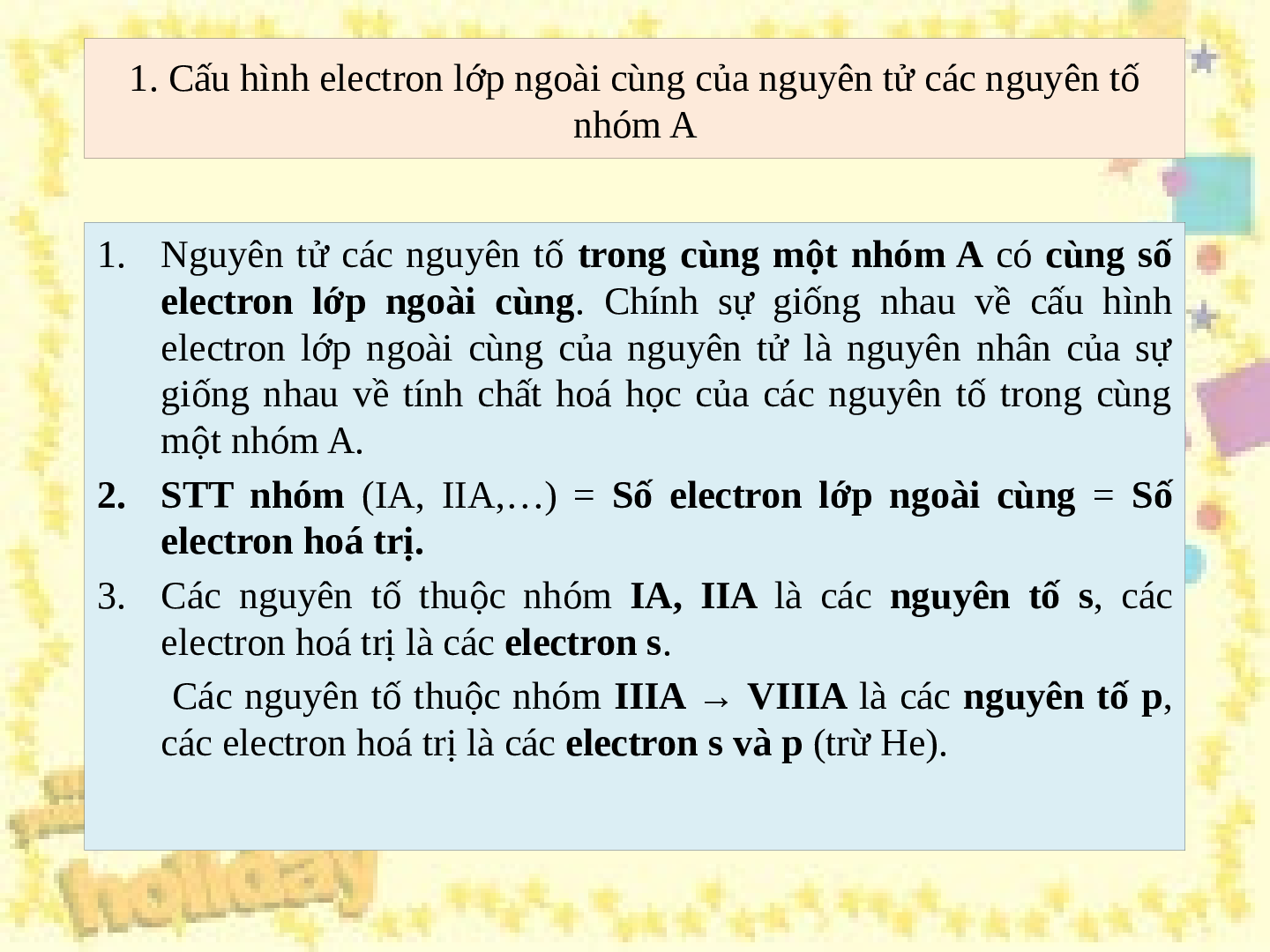 Giáo án điện tử Hóa học 10 bài 8: sự biến đổi tuần hoàn cấu hình electron nguyên tử của các nguyên tố hóa học mới nhất (trang 8)