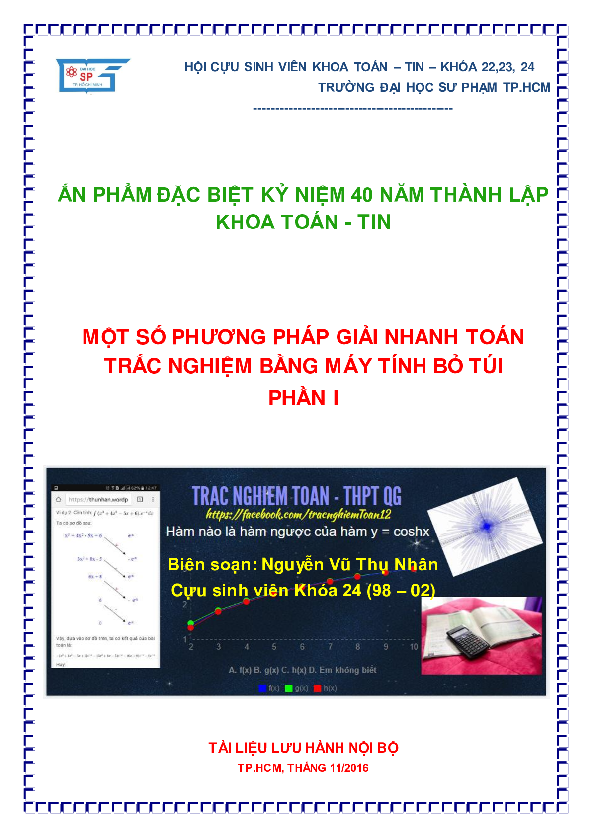 Một số phương pháp giải nhanh toán trắc nghiệm bằng máy tính bỏ túi (trang 1)