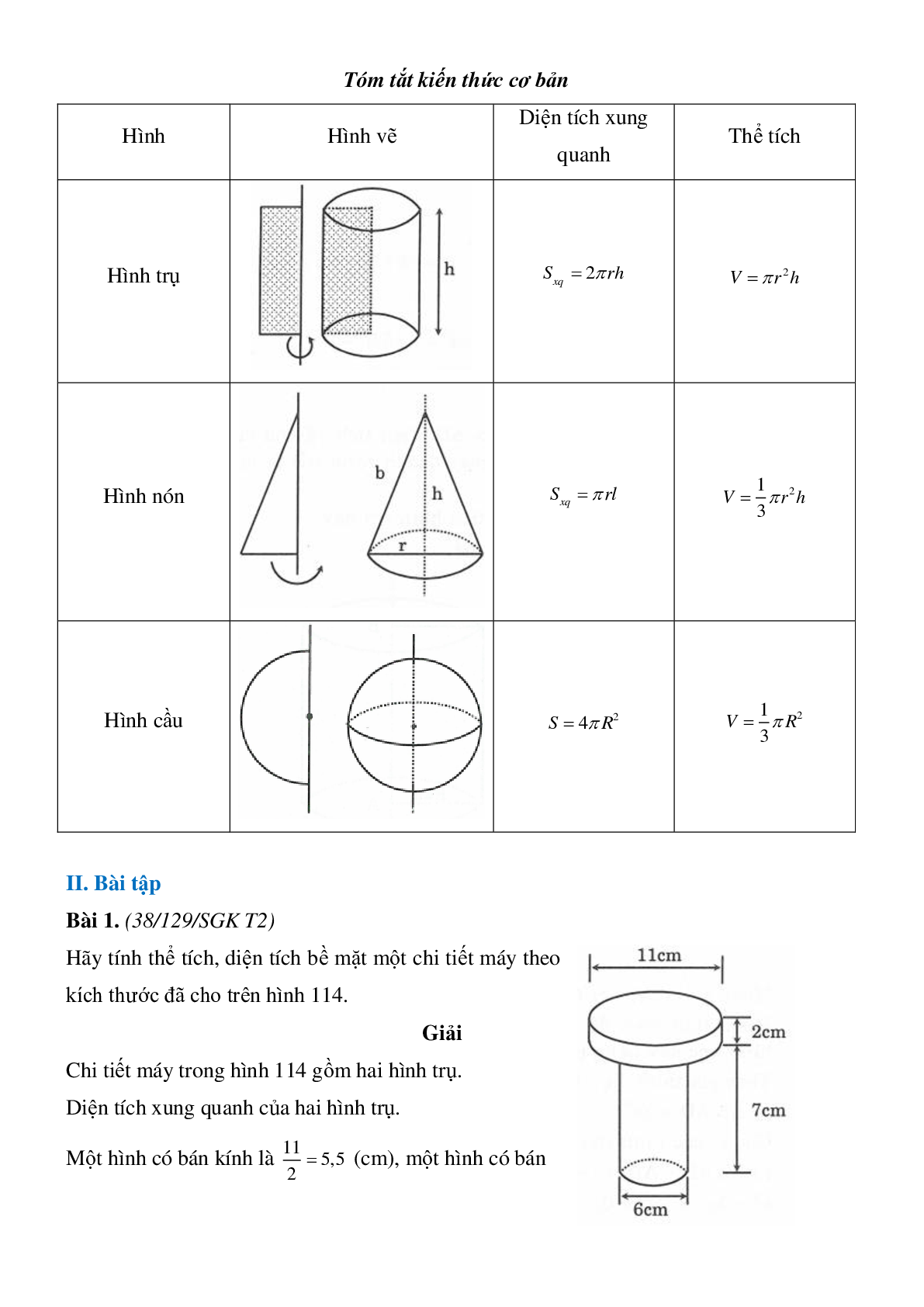 Bài tập ôn tập chương IV hình học lớp 9 chọn lọc, có lời giải (trang 2)