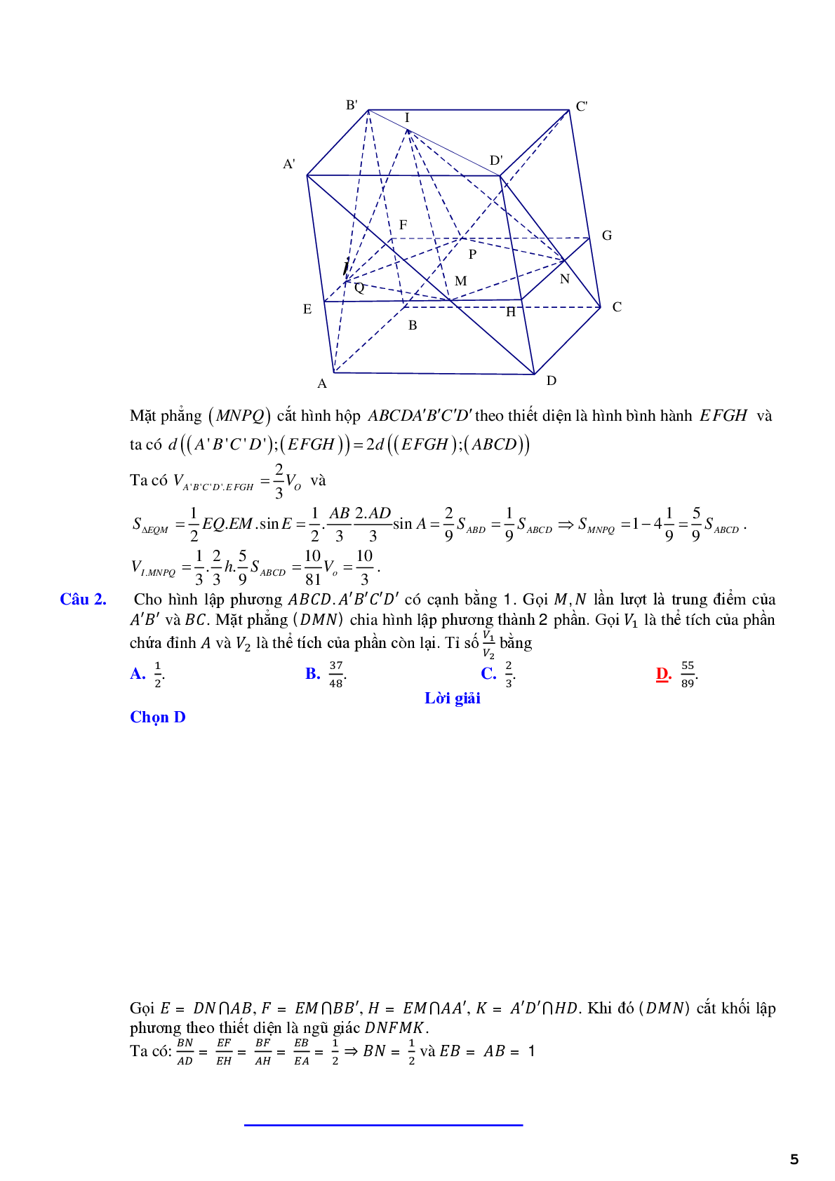 48 câu trắc nghiệm thể tích khối đa diện tích hợp - có lời giải chi tiết (trang 5)