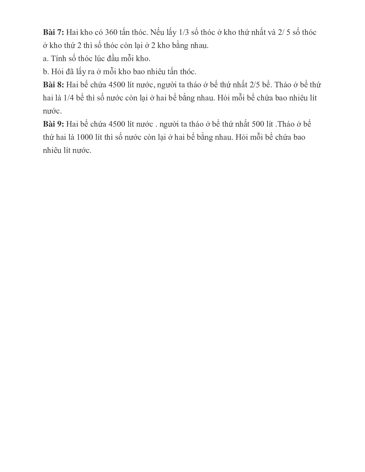 Các dạng toán có lời văn môn Toán lớp 4 (trang 9)