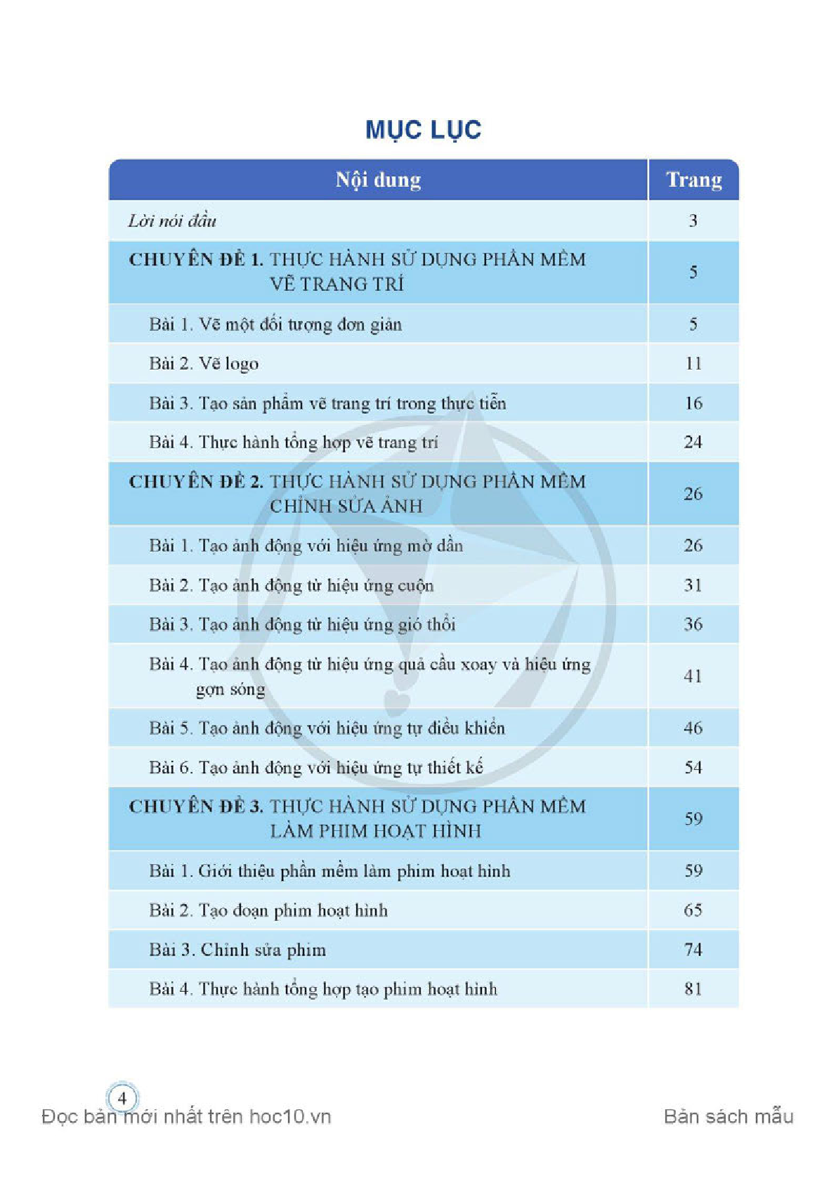 Chuyên đề học tập Tin học ứng dụng 11 Cánh diều pdf (trang 6)
