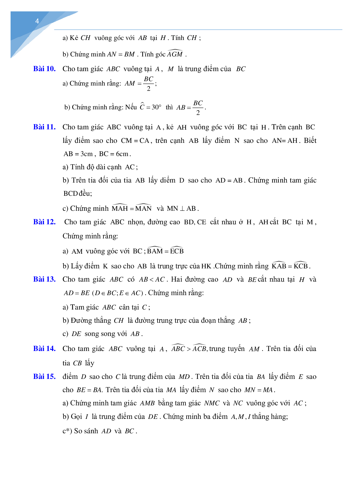 Đề cương học kì 2 môn toán lớp 7 Hà Nội (trang 4)