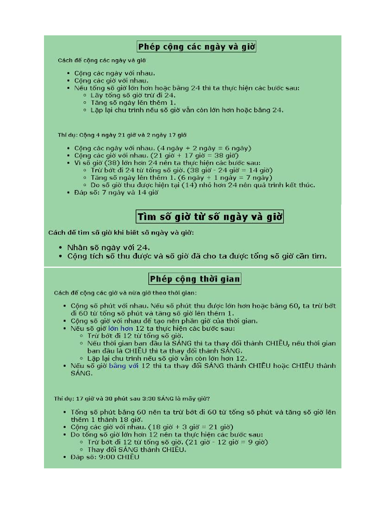 Một số dạng bài tập về thời gian môn toán lớp 3 có đáp án, chọn lọc (trang 3)
