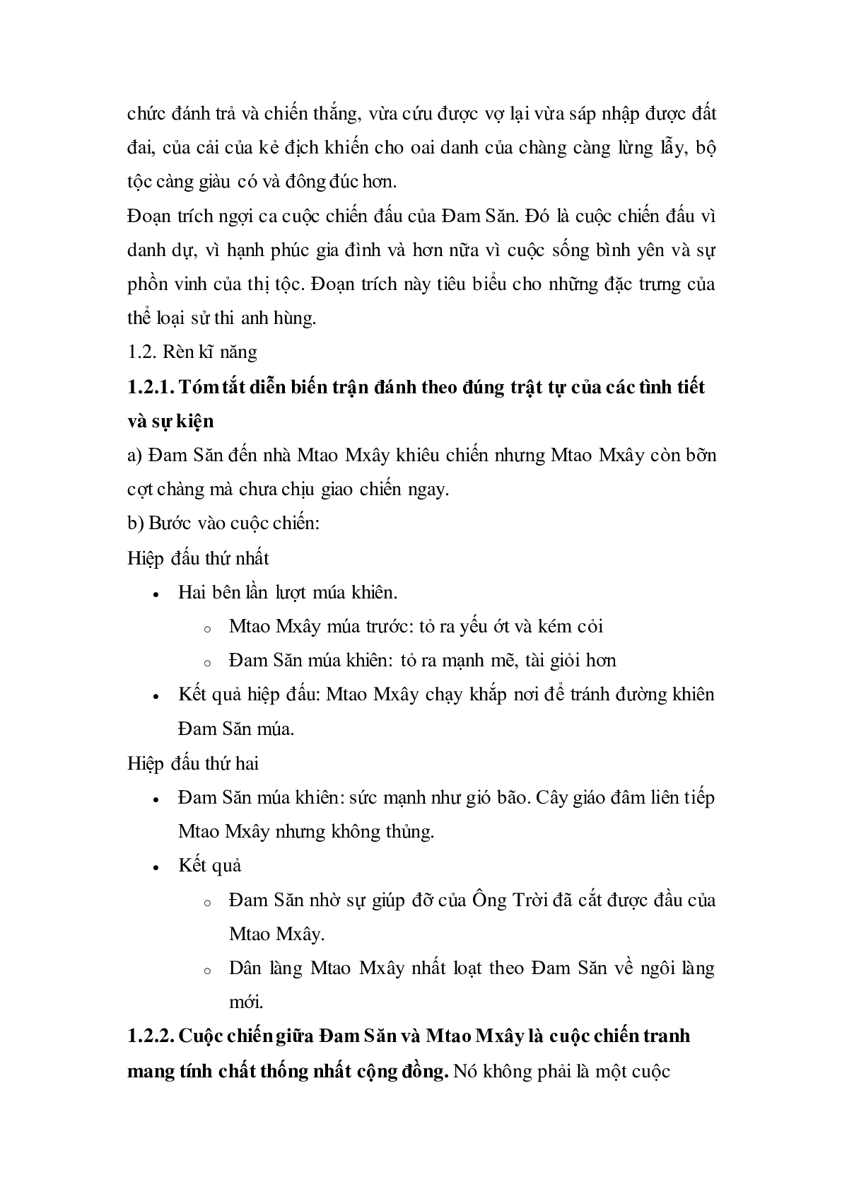 Soạn bài Chiến thắng Mtao-Mxây - ngắn nhất Soạn văn 10 (trang 2)