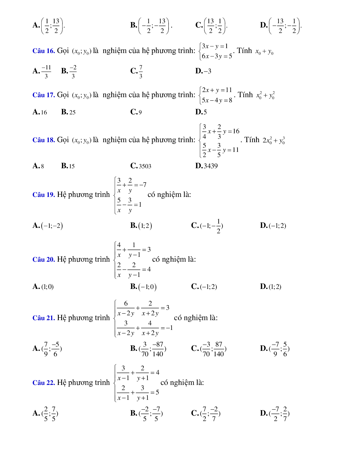 Giải hệ phương trình hai ẩn với hệ số tường minh (trang 5)
