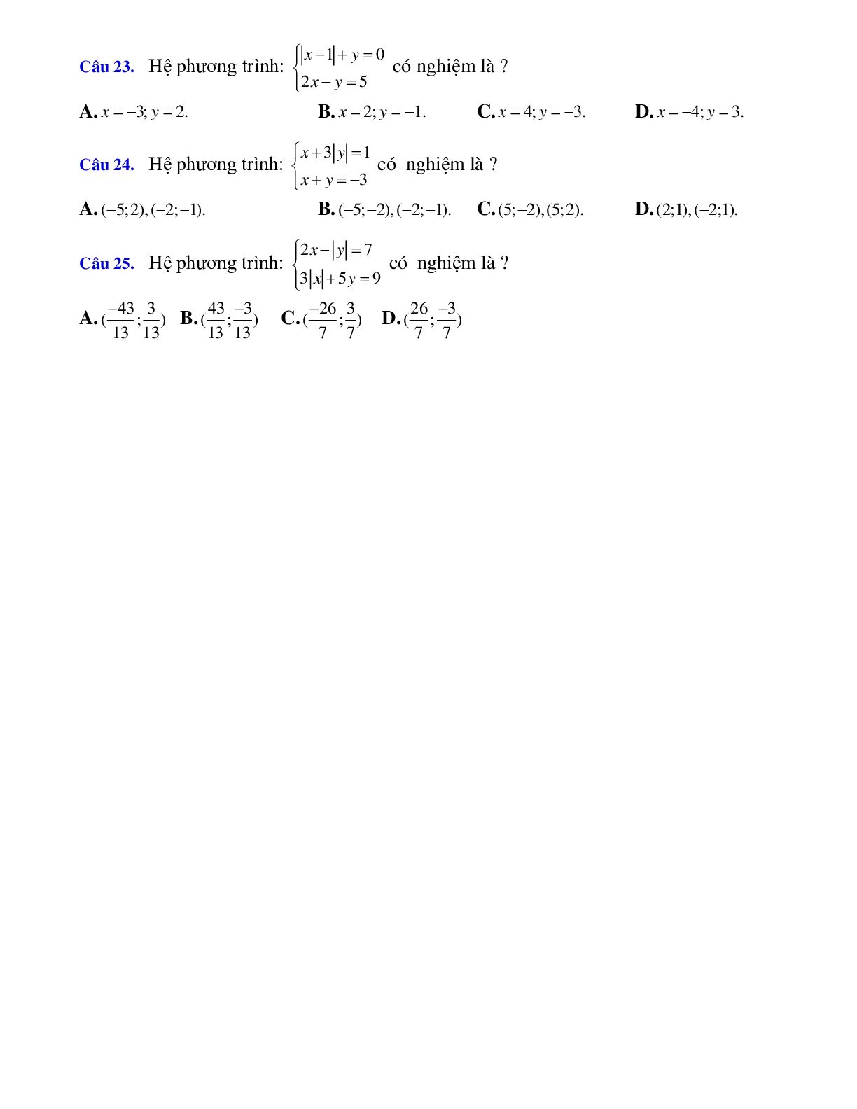 Giải hệ phương trình hai ẩn với hệ số tường minh (trang 6)