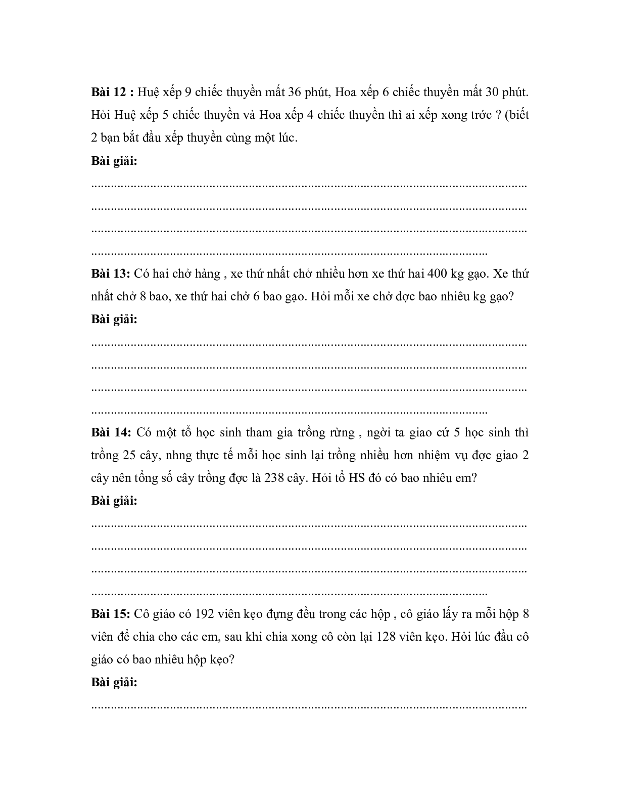 Bài tập ôn luyện các dạng toán lớp 3 môn Toán (trang 4)