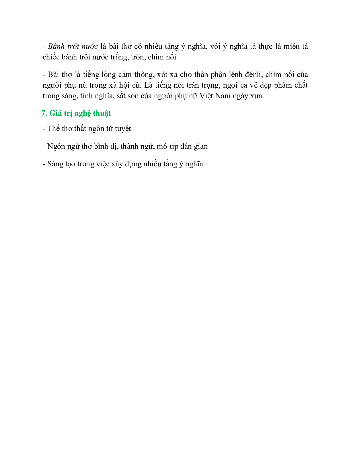 Bánh trôi nước – Ngữ văn lớp 7 (trang 2)