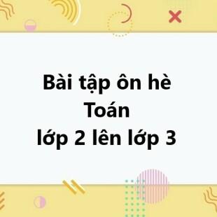 Bài tập ôn hè Toán lớp 2 lên lớp 3 năm 2023 mới nhất