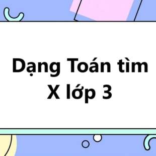 Tổng hợp các dạng toán tìm X lớp 3 cơ bản, nâng cao