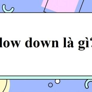 Slow Down Là Gì? Cách Sử Dụng Slow Down Trong Tiếng Anh