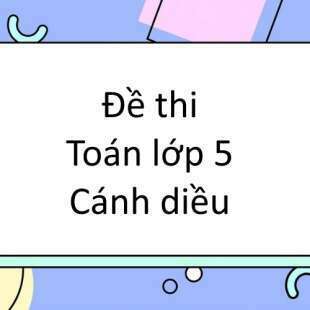 Bộ 10 đề thi học kì 1 Toán lớp 5 Cánh diều có đáp án năm 2024