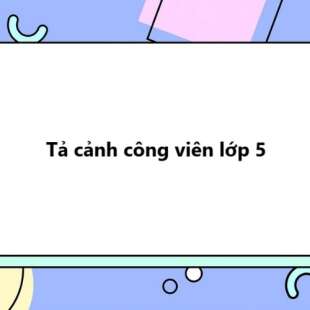 TOP 50 bài Tả cảnh công viên lớp 5 (2025) SIÊU HAY