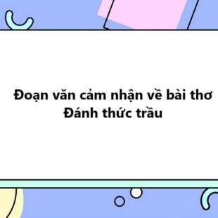 TOP 20 Đoạn văn cảm nhận về bài thơ Đánh thức trầu 2025 SIÊU HAY