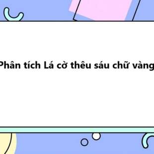 TOP 20 Phân tích Lá cờ thêu sáu chữ vàng 2025 SIÊU HAY