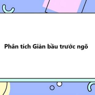 TOP 20 Phân tích Giàn bầu trước ngõ 2025 SIÊU HAY