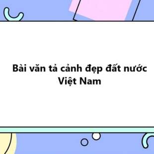 TOP 30 Bài văn tả cảnh đẹp đất nước Việt Nam 2025 SIÊU HAY