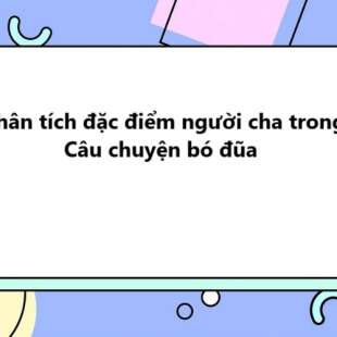 TOP 20 Phân tích đặc điểm người cha trong Câu chuyện bó đũa 2025 SIÊU HAY