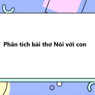 TOP 50 Phân tích bài thơ Nói với con 2025 SIÊU HAY