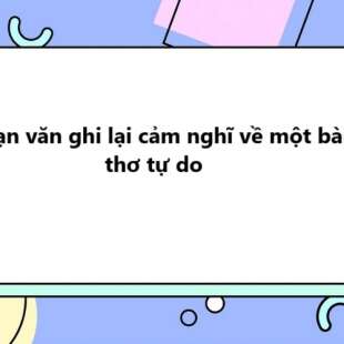 TOP 30 Đoạn văn ghi lại cảm nghĩ về một bài thơ tự do 2025 SIÊU HAY