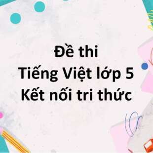 Bộ 10 đề thi học kì 1 Tiếng Việt lớp 5 Kết nối tri thức có đáp án năm 2024