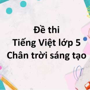 Bộ 10 đề thi học kì 1 Tiếng Việt lớp 5 Chân trời sáng tạo có đáp án năm 2024