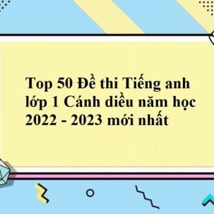 Top 50 Đề thi Tiếng anh lớp 1 Cánh diều năm học 2022 - 2023 mới nhất