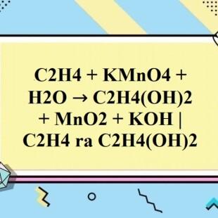 Quá trình hoá học diễn ra khi etilen phản ứng với KMnO4 như thế nào?
