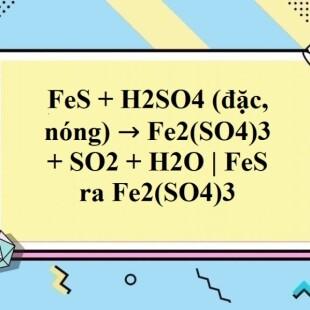 Cân bằng phản ứng Fe + H2SO4 đặc → Fe2(SO4)3 + SO2 + H2O