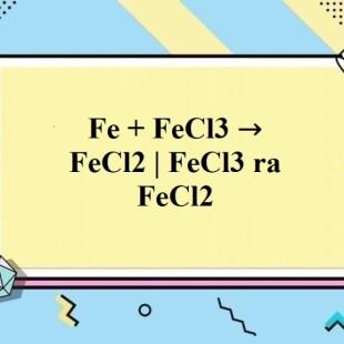 FeCl3 tan hay không tan trong nước?
