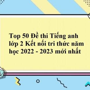 Top 50 Đề thi Tiếng anh lớp 2 Kết nối tri thức năm học 2022 - 2023 mới nhất