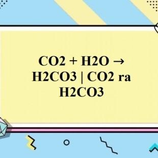 Kiến thức cơ bản về phân tán CO2 và H2O trong không khí.