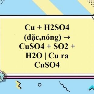 Tìm hiểu về cu ra cuso4 trong hóa học: định nghĩa, tính chất, ứng dụng
