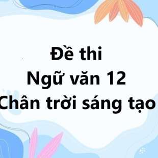 Bộ 10 đề thi giữa kì 1 Ngữ văn 12 Chân trời sáng tạo có đáp án năm 2024