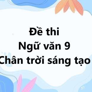 Bộ 10 đề thi giữa kì 1 Ngữ văn 9 Chân trời sáng tạo có đáp án năm 2024