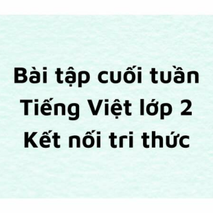 Bài tập cuối tuần Tiếng Việt lớp 2 Kết nối tri thức cả năm có lời giải